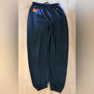 Charcoal grey Aviator Nation logo Women's Sweatpants